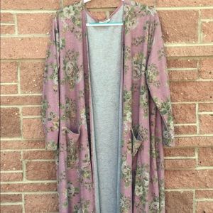 Lularoe Sarah Floral Cardigan XL